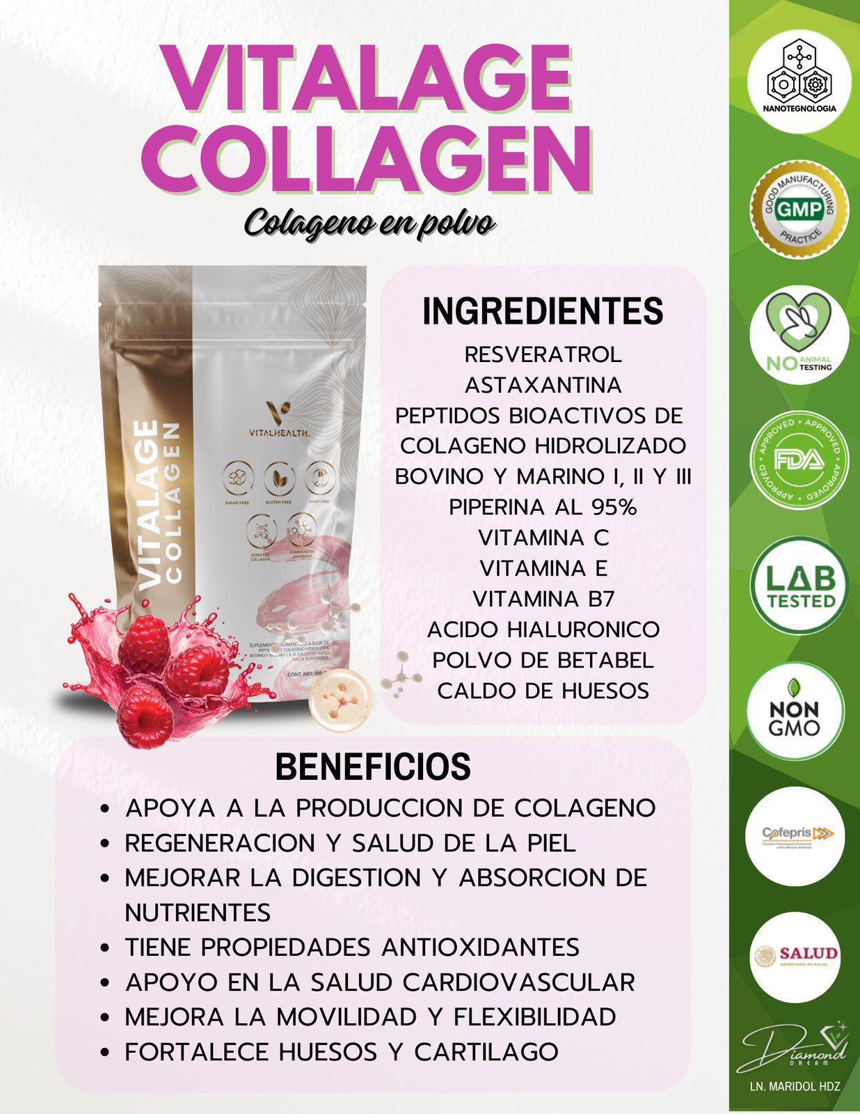 Colágeno revitalizante energía para tú cuerpo